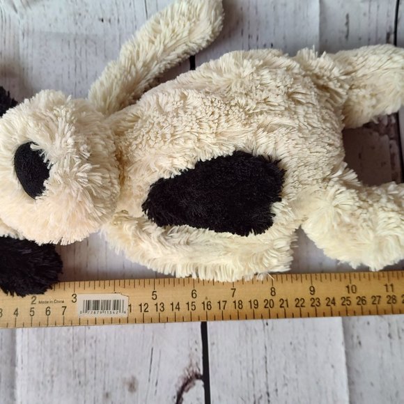 Jellycat London Bashful Black and Cream White Puppy Dog Medium 12" Super Soft - Picture 5 of 5